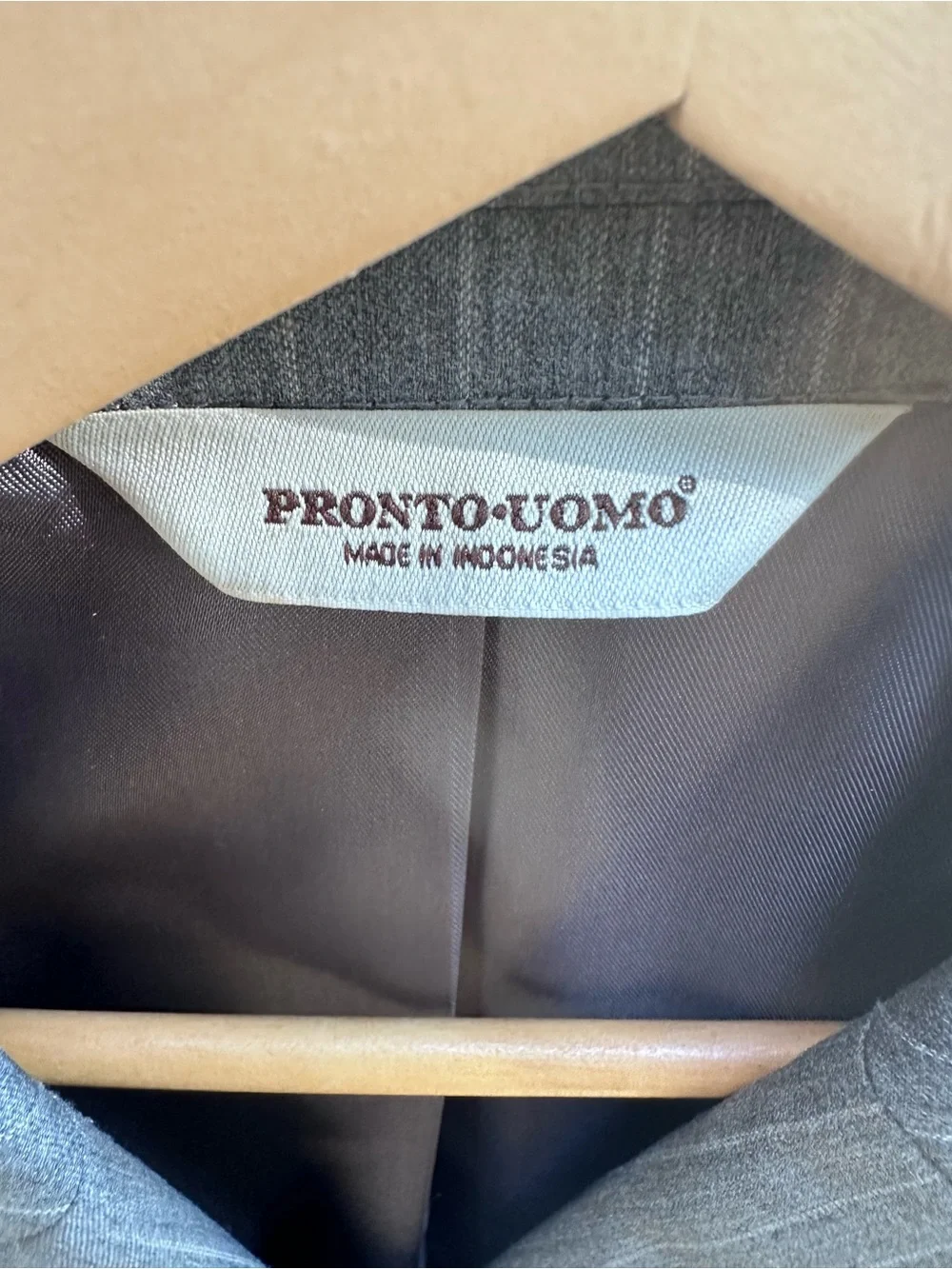 Pronto Uomo Light Gray Pinstripe Men's Blazer